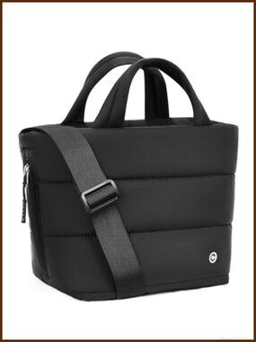 Quilted Puffer Tote Bag Nylon Crossbody Satchel Travel Handbag